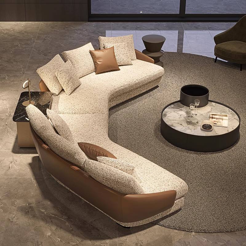 Italiensk minimalistisk soffa för fritiden